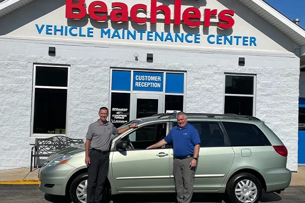 Picture of the Toyota Sienna being given away by Beachlers Automotive